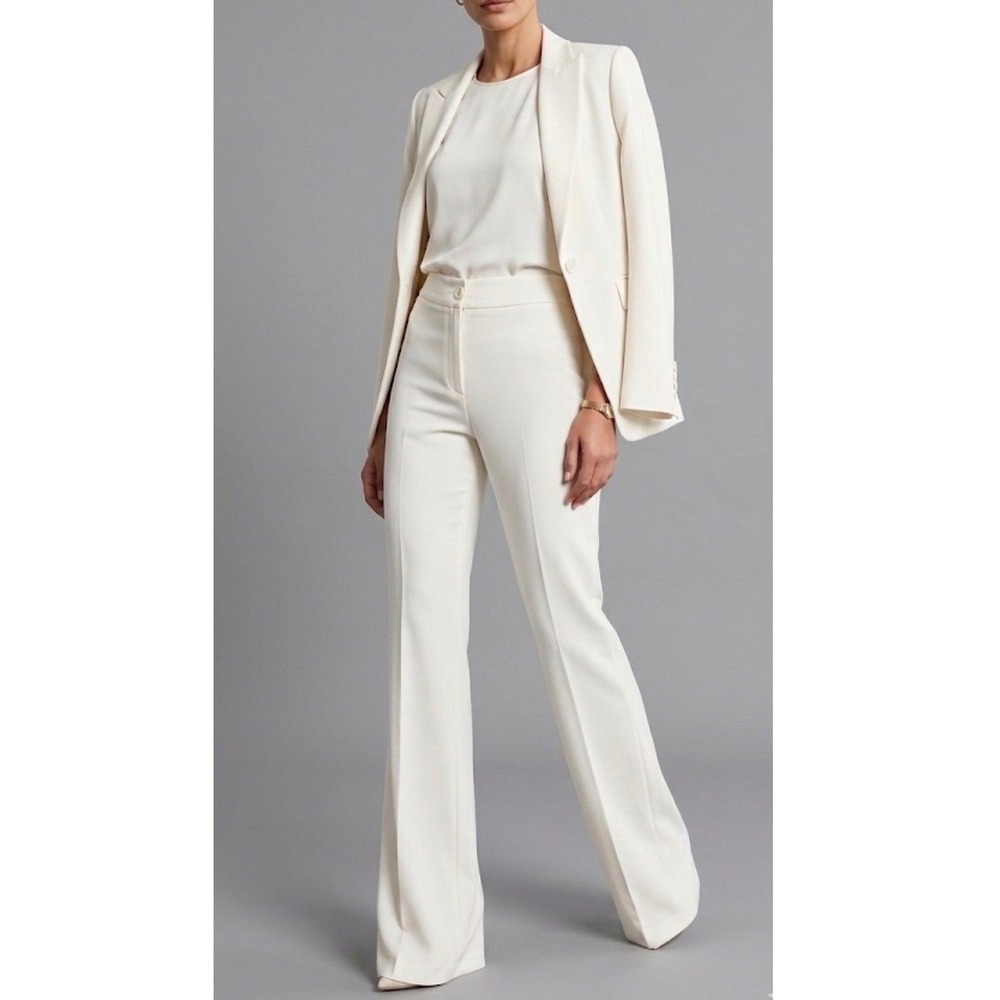 Balayage Milano White Cady Trouser